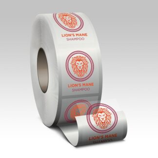 Clear BOPP Roll Labels - Oval