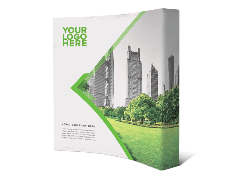 Printed Pop-Up Wall – Curved